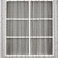 Гирлянда &laquo;Занавес&raquo; 2&times;3 м, IP44, УМС, тёмная нить, 760 LED, свечение белое, 220 В