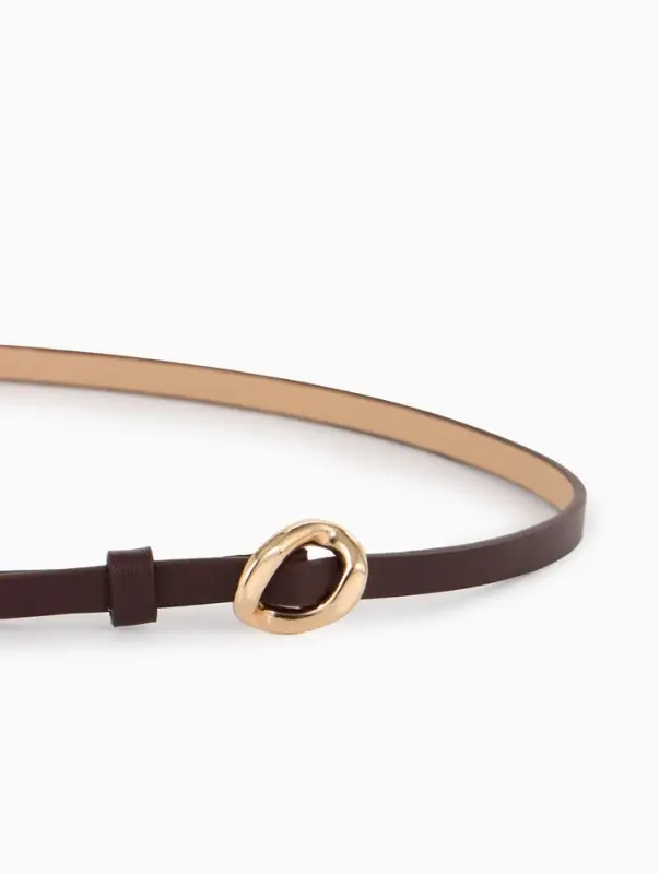 Ремень жен 01-01-01-07, Июнь2514, 1*0,3*110 см, без винта, пряж золото, затяж, корич