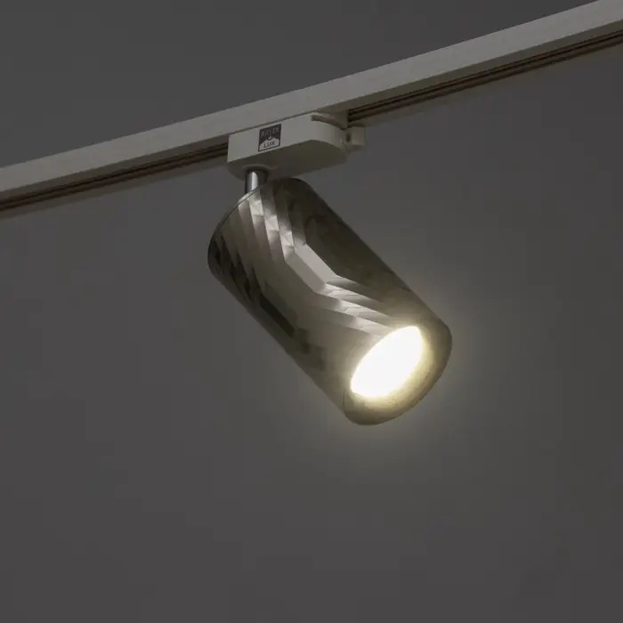 Светильник трековый BayerLux Simple &laquo;Алисер&raquo; GU10, 220 В, 7.5&times;7.5&times;20 см, серебро