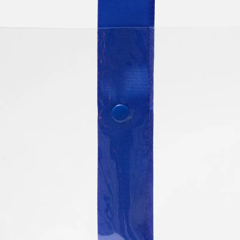 Шопер Clear Fest, ver.2, прозрачный с синими ручками