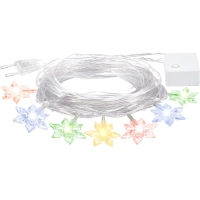 Гирлянда светодиодная Vegas Цветочки 80 мульти, 8 реж.  10 м 55084