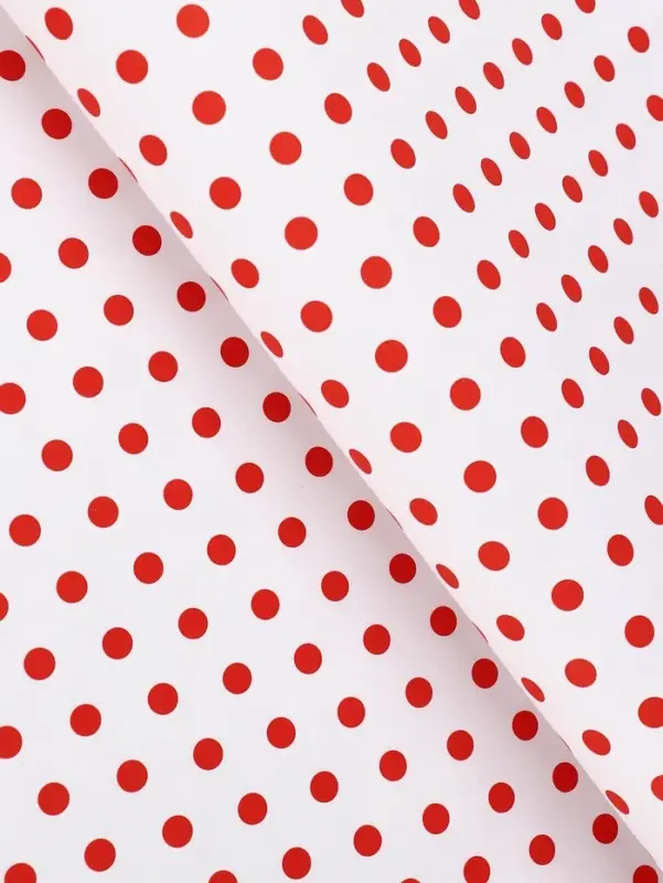 Бумага упаковочная крафт белый &laquo;Бисер красный&raquo;, 0.68&times;10&plusmn;5% м, 50 г