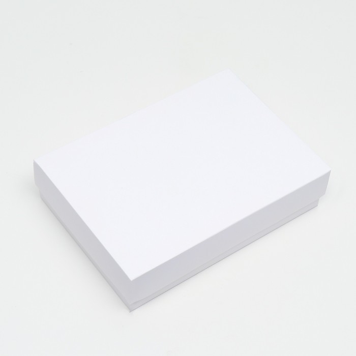 Коробка подарочная складная, упаковка, белая, 21 х 15 х 5 см