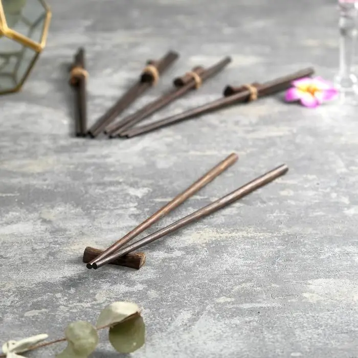 Палочки китайские «Сиреневый цветок», 5 пар, 23×8×2 см, кокос Палочки китайские «Сиреневый цветок», 5 пар, 23×8×2 см, кокос