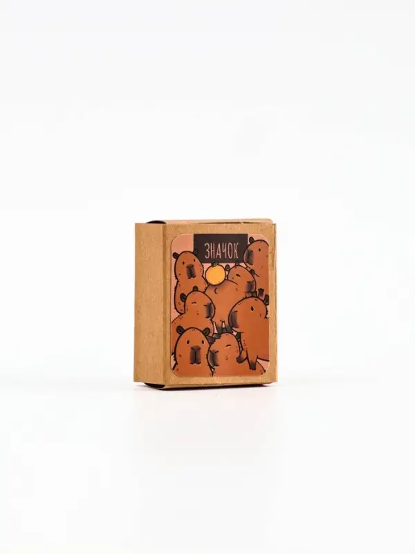 Значок в коробочке &laquo;Капибара&raquo;, 2.5&times;4 см