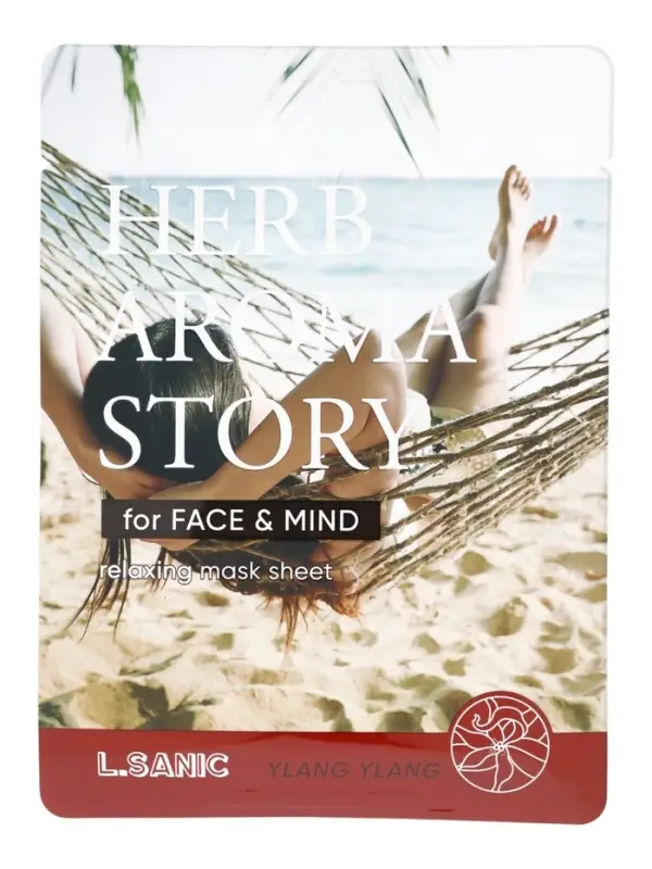 Тканевая маска с экстрактом цветков иланг-иланга и эффектом ароматерапии, 25мл, L.Sanic