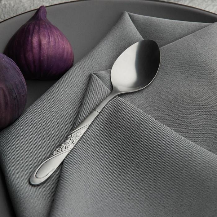 Набор ложек чайных из нержавеющей стали Доляна «Антураж», длина 15 см, 6 шт, цвет серебряный Набор ложек чайных из нержавеющей стали Доляна «Антураж», длина 15 см, 6 шт, цвет серебряный