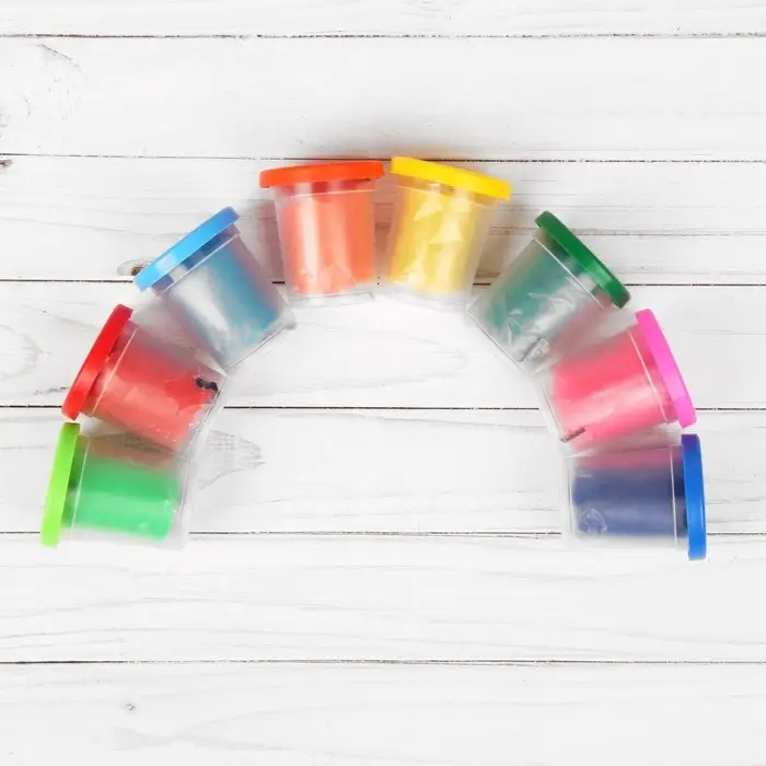 Тесто для лепки для детей, набор 8 цветов по 50 г