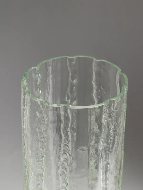 Ваза декоративная, h=35 см, d=12 см, стекло, прозрачная