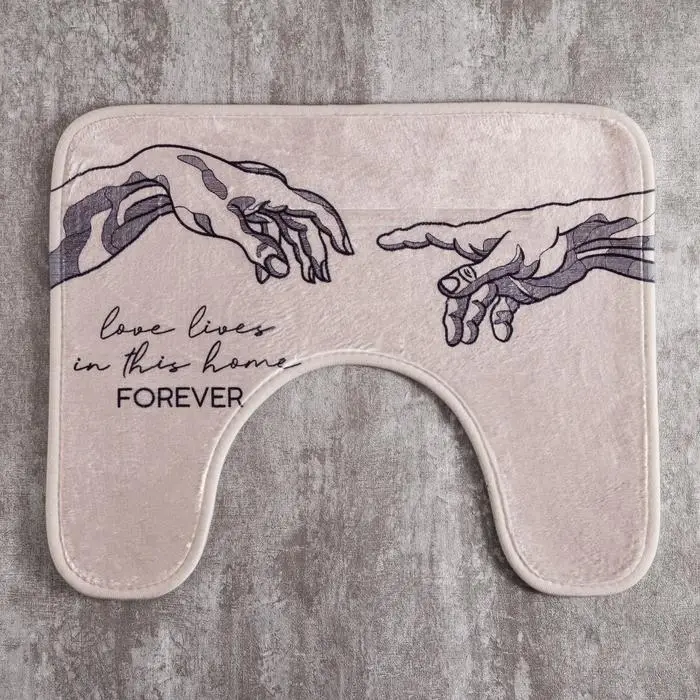 Коврик для ванной &laquo;Этель&raquo; Forever, 50&times;40 см, велюр