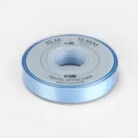 Лента атласная TEIRA, двухсторонняя, 15 мм, 25&plusmn;1 м, светло-голубая №332