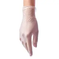 Перчатки виниловые, размер M, 50 пар, прозрачные