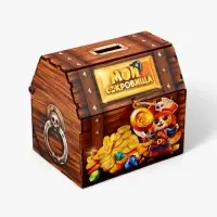 Копилка сундук пиратский &laquo;Мои сокровища&raquo;, 16&times;14.5&times;12 см