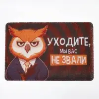 Коврик придверный "Уходите, мы вас не звали", 38  х 58 см