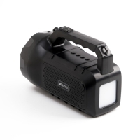 Фонарь аккумуляторный, 10 Вт, 1200 мАч, Bluetooth, AUX, USB, радио, на солнечной батарее