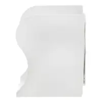 Подставка для книг раздвижная 3 отделения, металл, белая