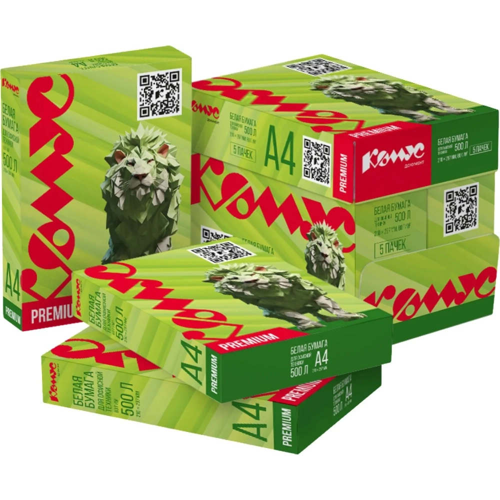 Бумага КОМУС ДОКУМЕНТ Premium (А3, марка А, 80 г/кв.м, 500 л) СПб