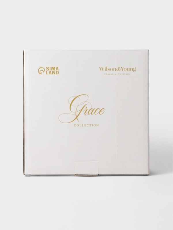 Тарелки WY Grace, d=20.5 см, набор 2 шт., фарфор, белые