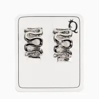 Клипсы "Винтаж" змейка, цвет серебро Клипсы "Винтаж" змейка, цвет серебро