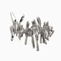 Брошь корейский стиль "Столоктиты" цвет серебро Брошь корейский стиль "Столоктиты" цвет серебро