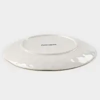 Тарелка Доляна Organic Gold, d=21.2 см, фарфор, белая