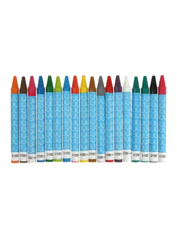 Карандаши восковые 18 цветов, 78&times;8 мм, Calligrata, в картонной коробке