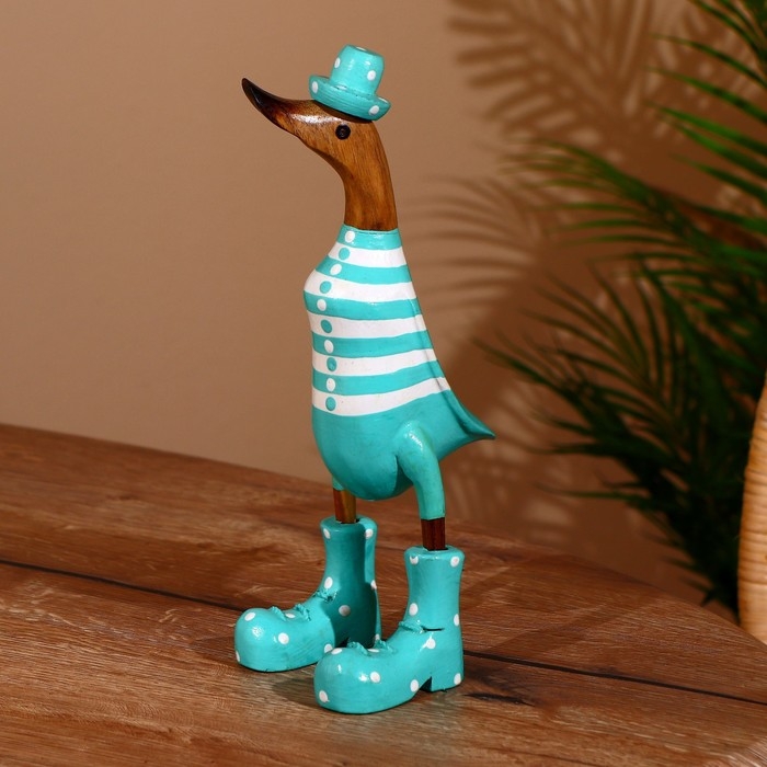 Сувенир "Утка в мятном " дерево 27 см