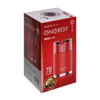 Кофемолка Energy EN-114, электрическая, ножевая, 150 Вт, 70 г, красная