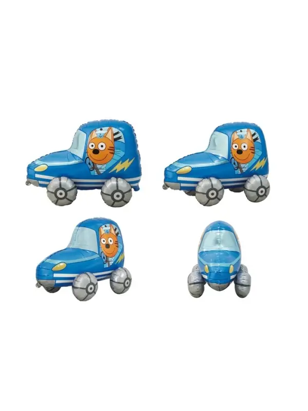 Воздушный шар фольгированный 3D 29 Воздушный шар фольгированный 3D 29" «Три Кота. Коржик в машине»