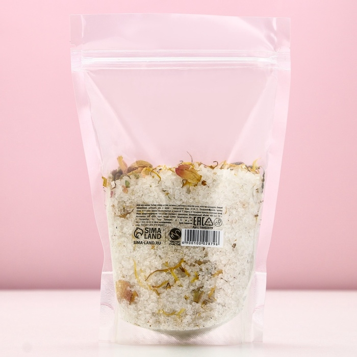 Соль для ванны с лепестками розы и календулы, 400 г, Новый Год Соль для ванны с лепестками розы и календулы, 400 г, Новый Год