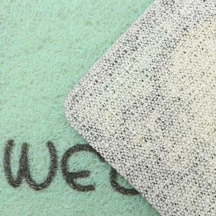 Коврик придверный Доляна &laquo;Корги&raquo;, грязезащитный, 40&times;60 см, зелёный