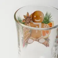 Кружка новогодняя &laquo;Со вкусом праздника&raquo;, 200 мл, на ножке, стекло, прозрачная, рисунок МИКС
