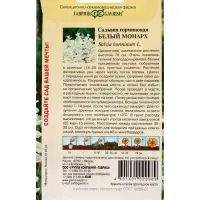 Семена цветов Сальвия Белый монарх (хорминум)* 0,05 г