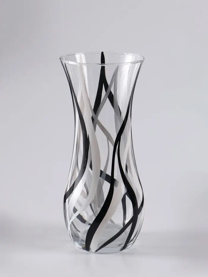 Ваза &laquo;Персей&raquo;, линии, h=26 см, стекло