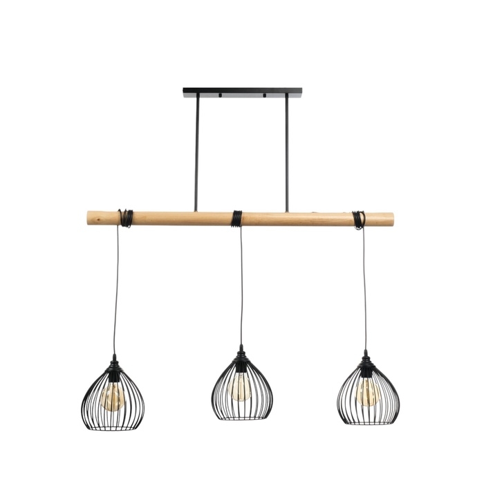 Люстра Люстра "Арландо" 3хЕ27 40Вт черный 60х20х20-200см