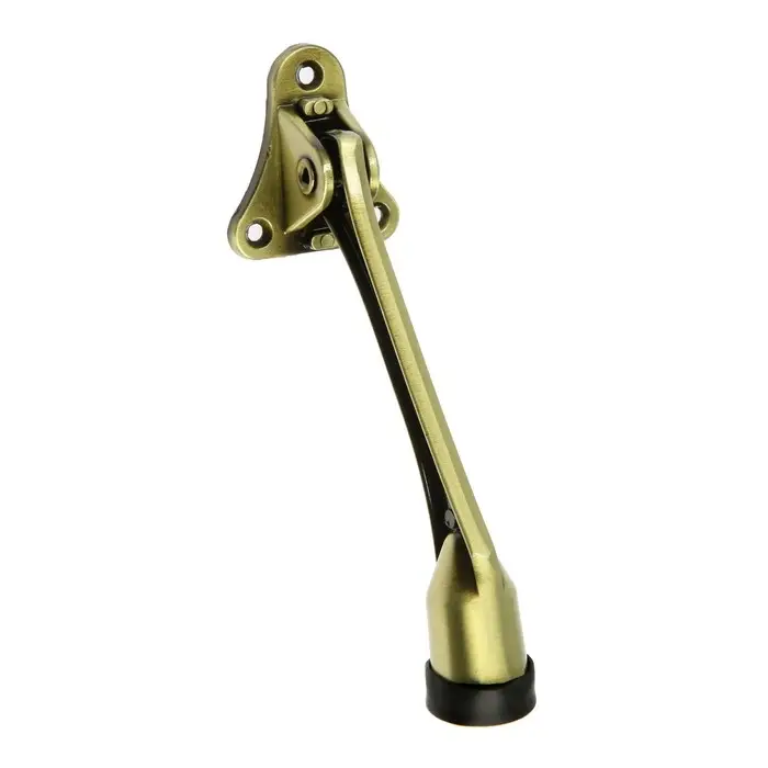 Фиксатор дверной LOCKLAND, &laquo;козья ножка&raquo;, цвет бронза