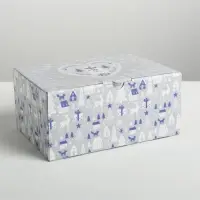 Коробка подарочная новогодняя складная &laquo;Новогодняя&raquo;, 22&times;15&times;10 см, Новый год
