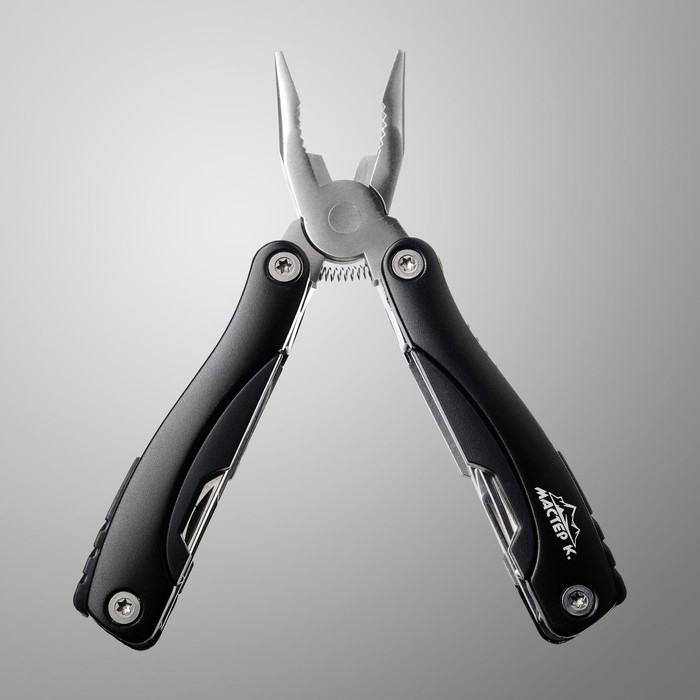 Мультитул 9в1 в чехле, рукоять черная,  9х3,5х2,5см Мультитул 9в1 в чехле, рукоять черная,  9х3,5х2,5см