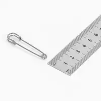 Булавка 4.5&times;1.2 см (набор 5 шт.), СМ-208-3, цвет серебро