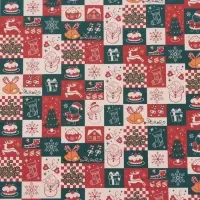 Бумага упаковочная новогодняя крафт белый &laquo;Календарь&raquo;, 50&times;70 см