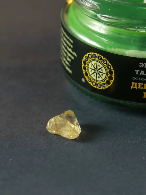 Свеча-эко магическая &laquo;Денежный поток&raquo; из натурального воска, 7&times;5 см