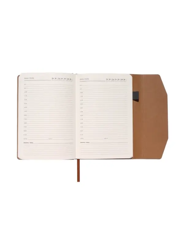 Ежедневник недатированный формат А5, с клапаном, 112л, линия, пвх, Черный Ежедневник недатированный формат А5, с клапаном, 112л, линия, пвх, Черный