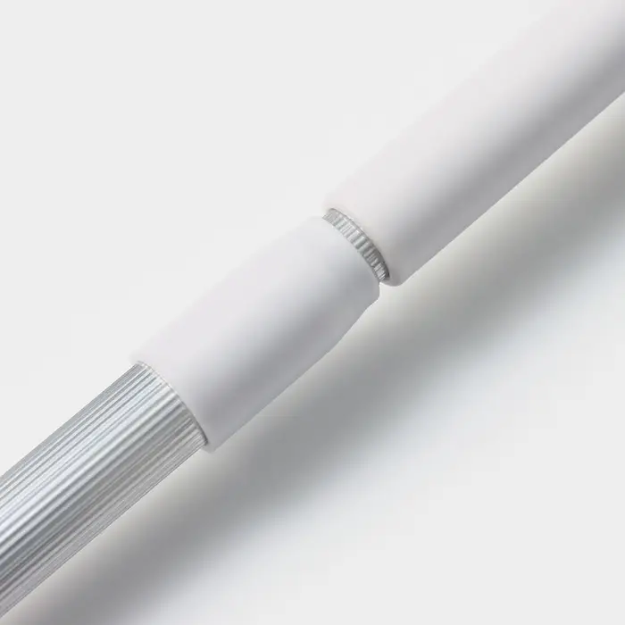 Щётка для окон, телескопическая ручка 47(80.5) см, поролон, две насадки из микрофибры с держателем 11.5&times;6.5 см