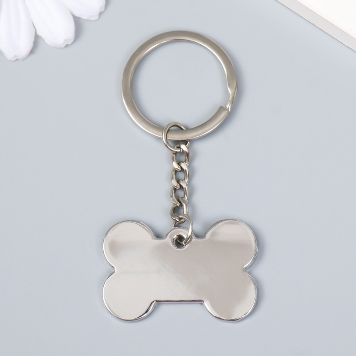 Брелок металл Брелок металл "Косточка с лапкой" МИКС 3х4 см