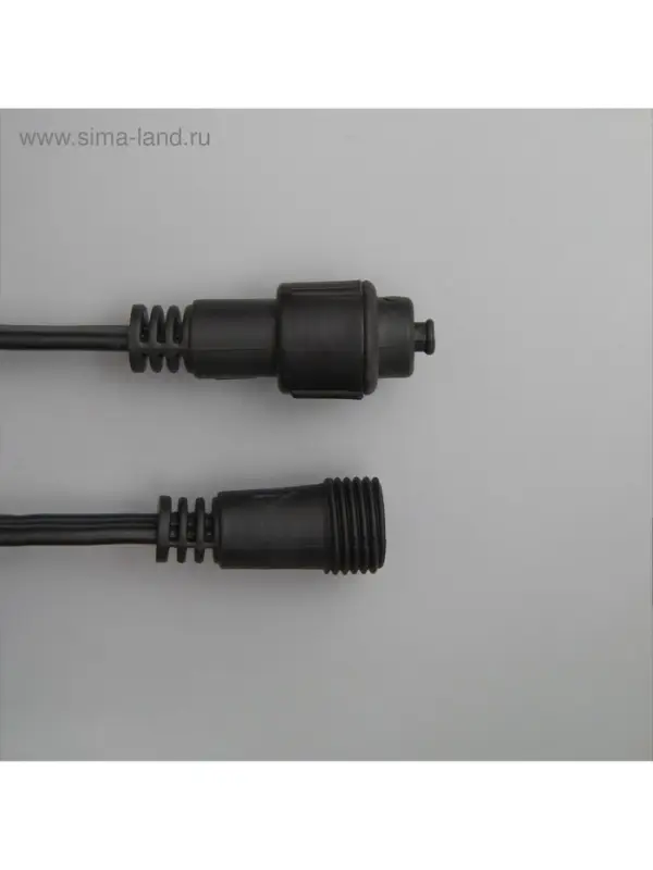 Гирлянда &laquo;Занавес&raquo; 2&times;9 м, IP44, УМС, тёмная нить, 1800 LED, свечение белое, мерцание, 220 В