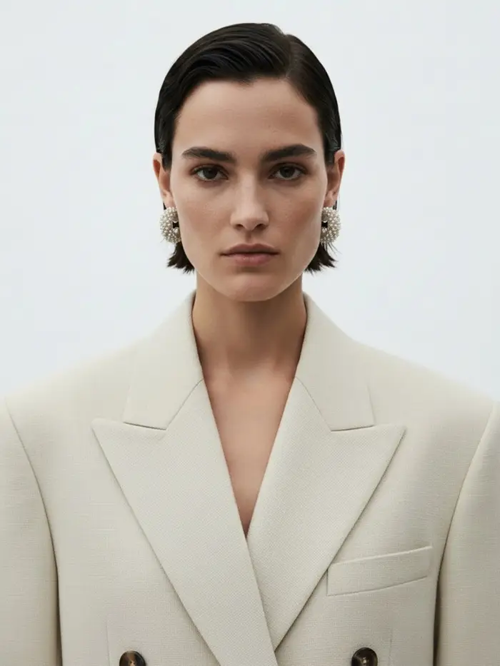 Серьги жемчуг "Россыпь", ссв, цвет белый в серебре