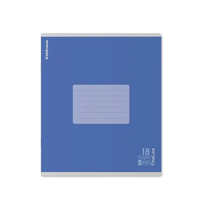 Тетрадь 18 листов в линейку, ErichKrause FineLine, обложка мелованный картон, МИКС