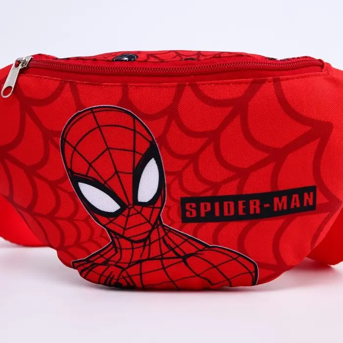 Сумка поясная детская для мальчика, 25х6х13 см, Человек-паук