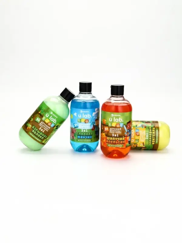 Детский шампунь-гель-пена 3в1, 500 мл, аромат сладкая жвачка Детский шампунь-гель-пена 3в1, 500 мл, аромат сладкая жвачка