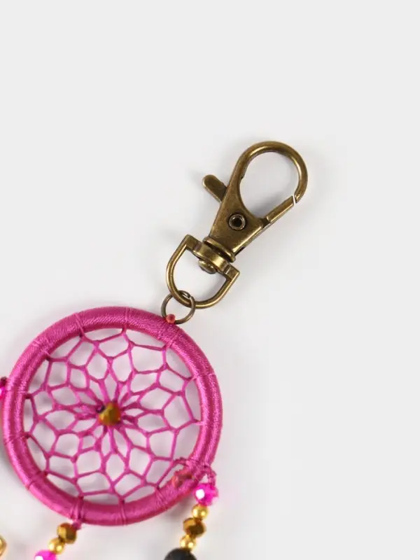 Брелок ловец снов, 17 см, фиолетовый Брелок ловец снов, 17 см, фиолетовый